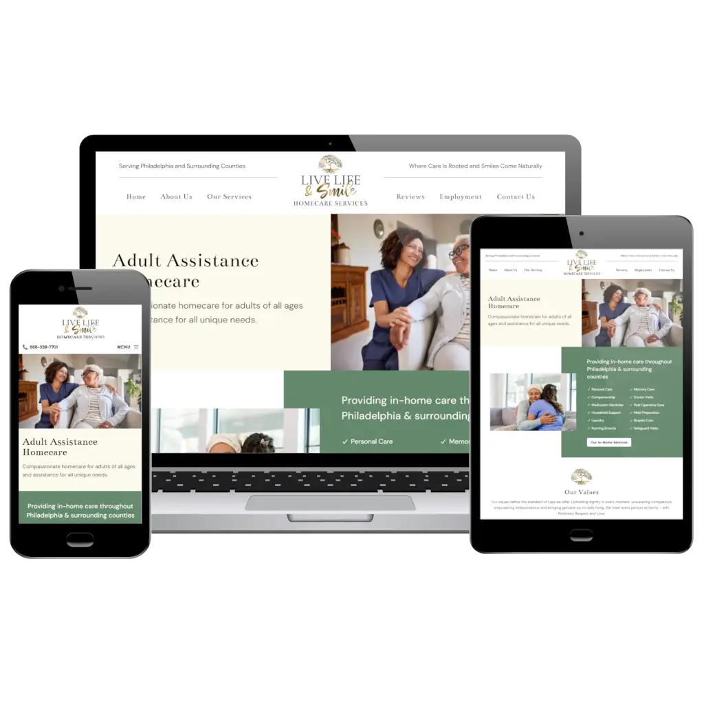 live-life-and-smile-homecare-services-website